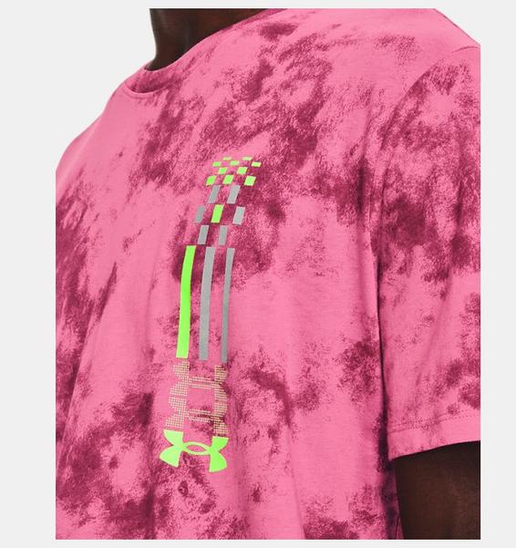 Pembe Erkek UA Koşu Anywhere Kısa Kollu Tişört