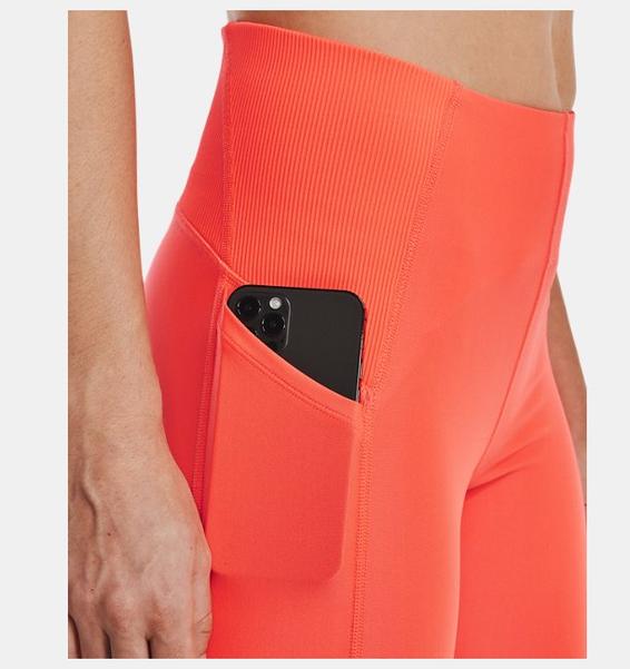 Turuncu Kadın HeatGear® No-Slip Waistband Bilekte Tayt