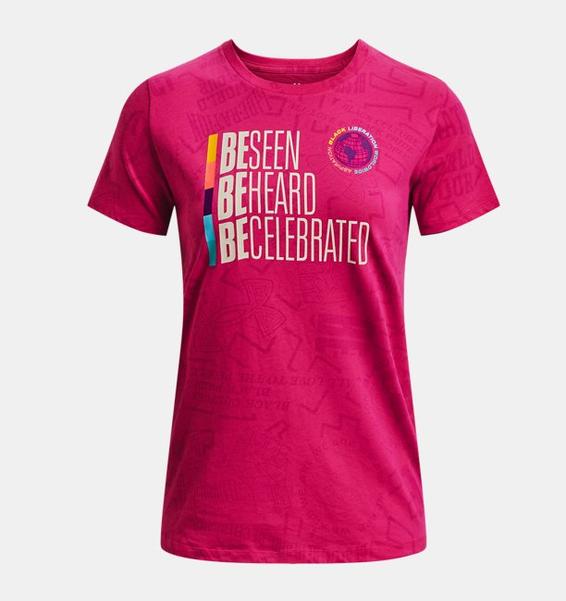 Pembe Kadın UA Black History Month Kısa Kollu