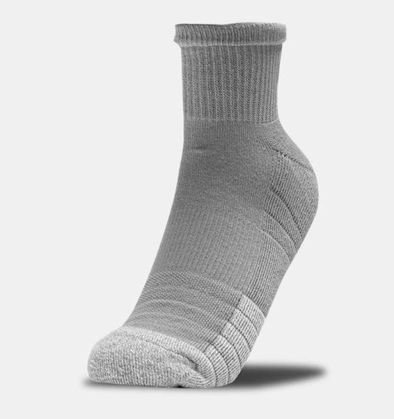 Gri Unisex HeatGear® Quarter 3’lü Paket Çorap