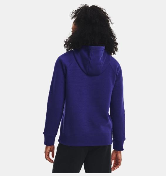 Mavi Kadın UA Rival Fleece Logo Kapüşonlu Üst