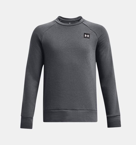 Gri Erkek Çocuk UA Rival Fleece Bisiklet Yaka