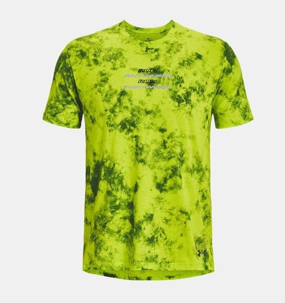Yeşil Erkek UA Koşu Anywhere Tişört