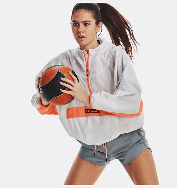 Beyaz Kadın UA RUSH™ Dokuma Anorak