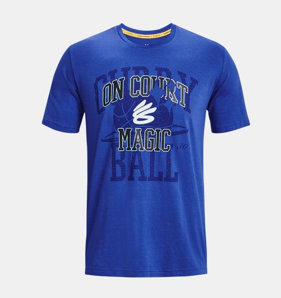 Mavi Erkek Curry On Court Magic Kısa Kollu