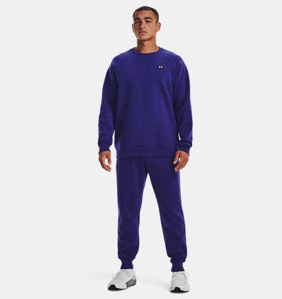 Mavi Erkek UA Rival Fleece Bisiklet Yaka