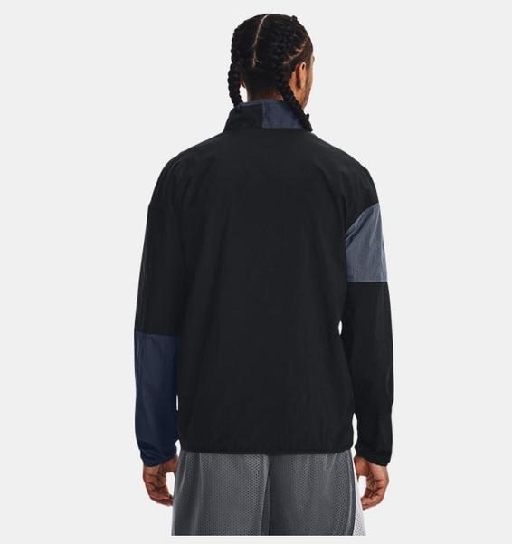 Siyah Erkek Curry Full-Zip Dokuma Mont