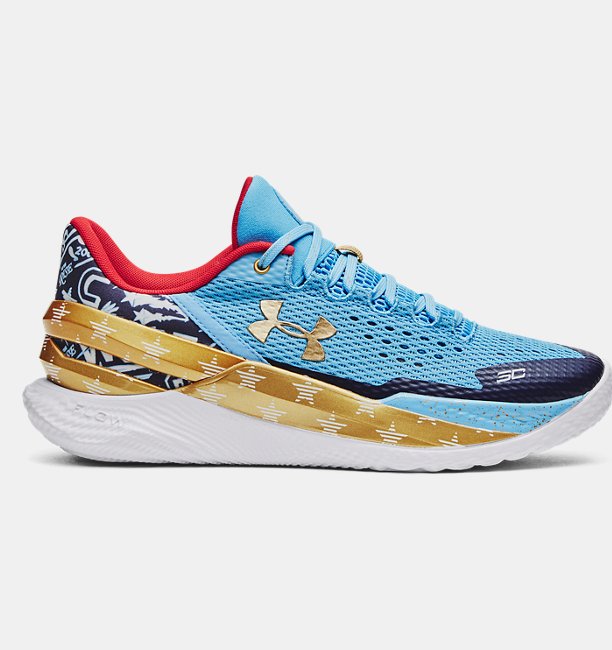 Unisex Curry 2 Low FloTro Basketbol Ayakkabısı Mavi