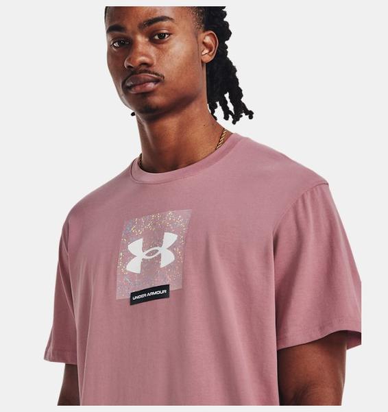 Pembe Unisex UA Boxed Heavyweight Kısa Kollu