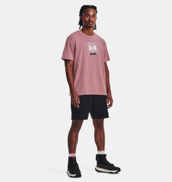 Pembe Unisex UA Boxed Heavyweight Kısa Kollu