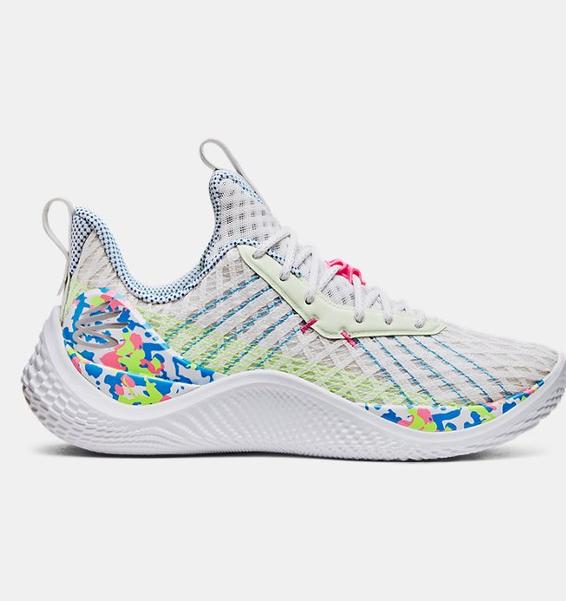 Beyaz Unisex Curry Flow 10 Splash Party Basketbol Ayakkabısı