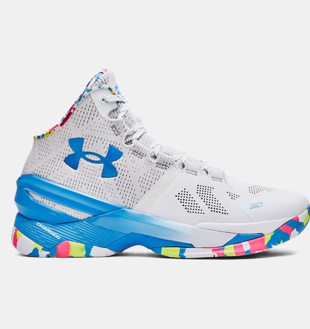Unisex Curry 2 Splash Party Basketbol Ayakkabısı Beyaz