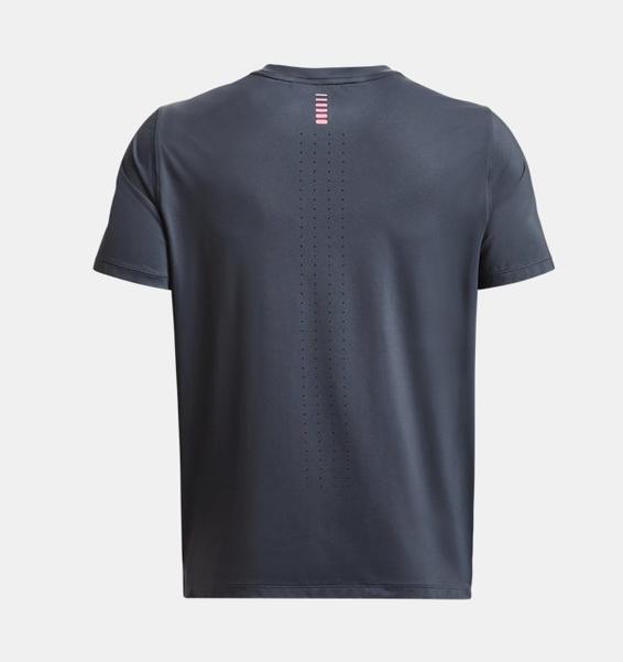 Gri Erkek UA Launch Elite Elite Graphic Kısa Kollu Tişört