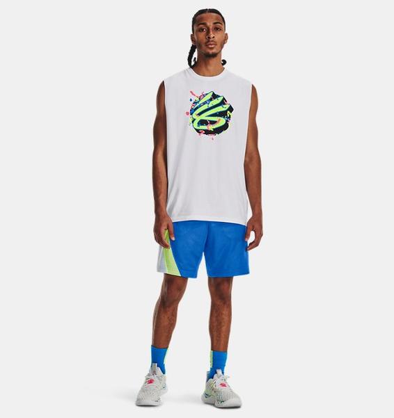 Beyaz Erkek Curry Sleeveless Tişört