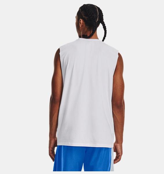 Beyaz Erkek Curry Sleeveless Tişört