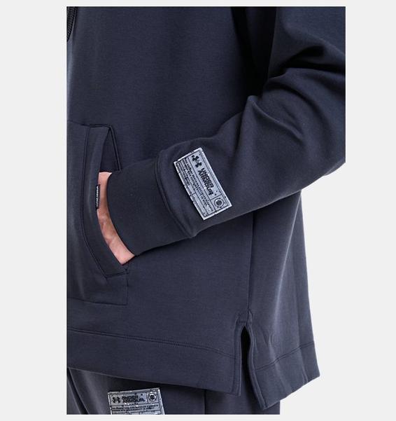 Siyah Unisex UA Summit Örgü Kapüşonlu Üst