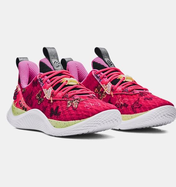 Pembe Çocuk Curry Flow 10 Girl Dad Basketbol Ayakkabısı