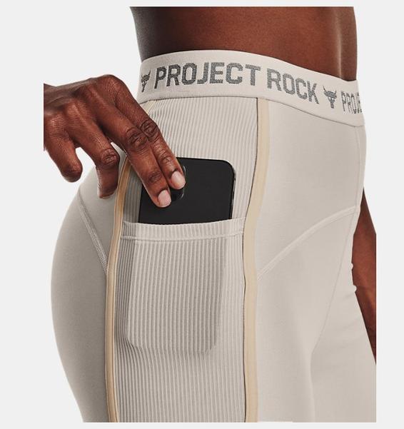 Gri Kadın Project Rock HeatGear® Bilekte Tayt