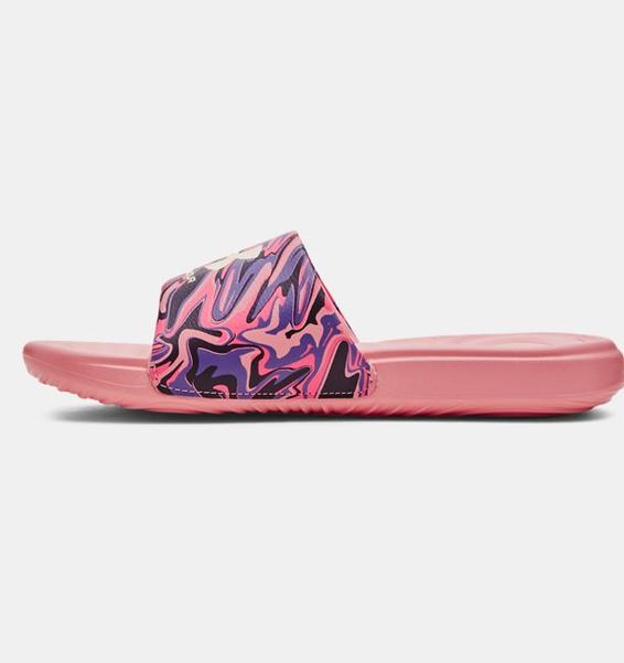 Pembe Kadın UA Ansa Graphic Terlik