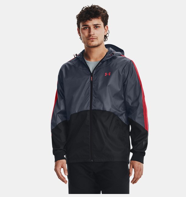 Erkek UA Legacy Windbreaker Mont Gri