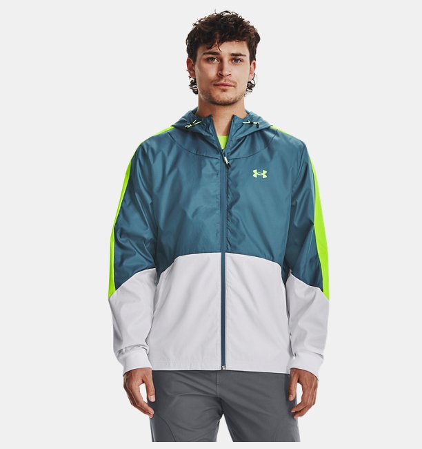 Erkek UA Legacy Windbreaker Mont Mavi