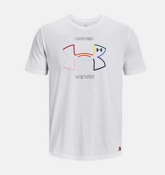 Beyaz Erkek UA Pride Kısa Kollu