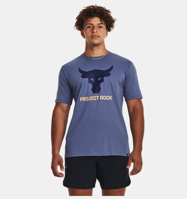 Erkek Project Rock Brahma Bull Kısa Kollu Mavi