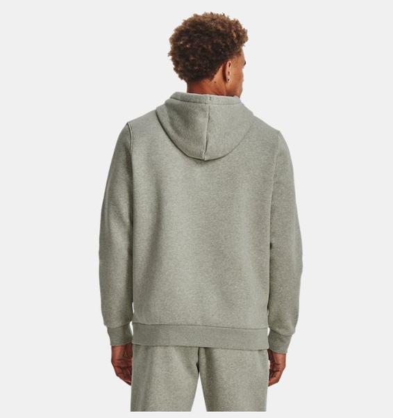 Yeşil Erkek UA Essential Fleece Kapüşonlu Üst