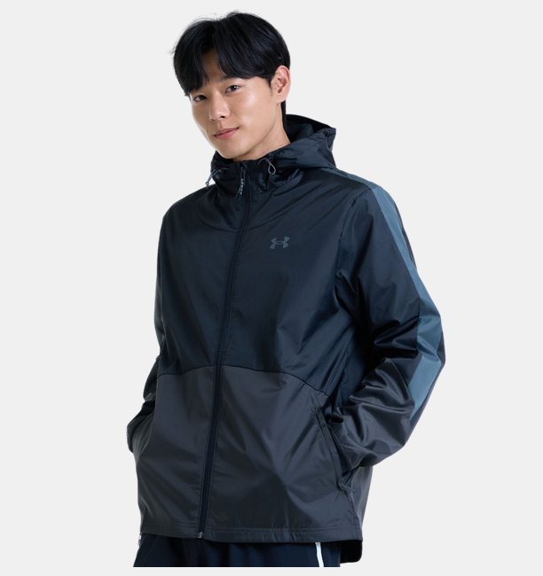 Erkek UA Legacy Windbreaker Mont Siyah