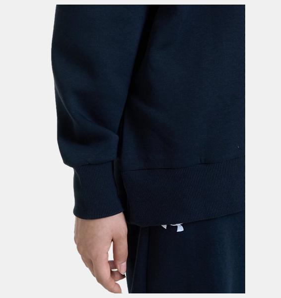Siyah Kadın UA Rival Fleece Oversized Kapüşonlu Üst