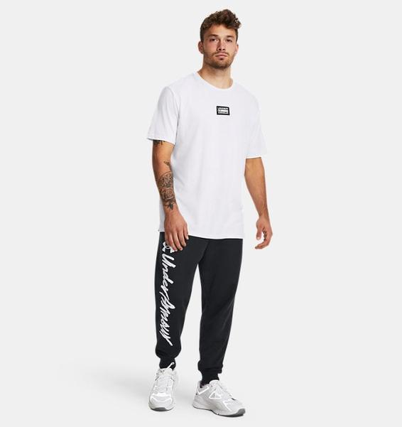 Siyah Erkek UA Rival Fleece Graphic Eşofman Altı