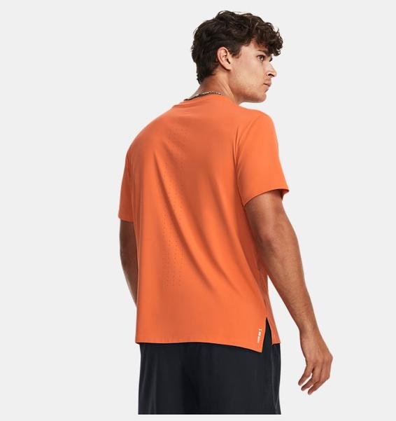 Turuncu Erkek UA Launch Elite Elite Graphic Kısa Kollu Tişört