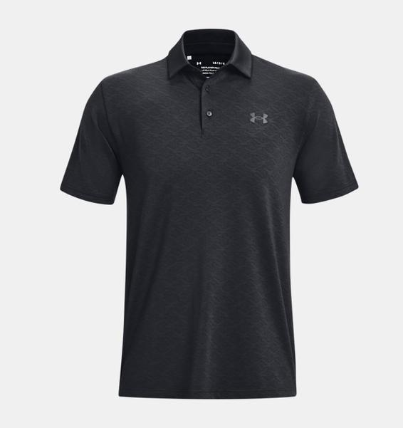 Siyah Erkek UA Playoff Birdie Jacquard Polo