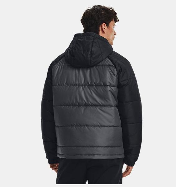 Siyah Erkek UA Storm Insulated Kapüşonlu Mont