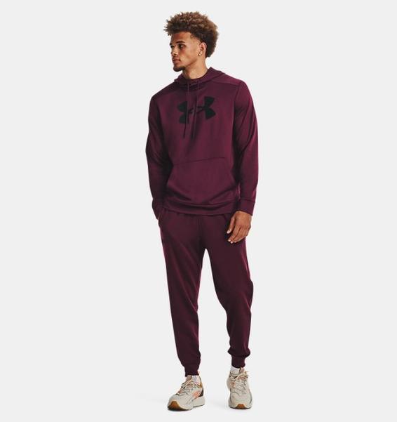 Bordo Erkek UA Armour Fleece Big Logo HD Sweatshirt