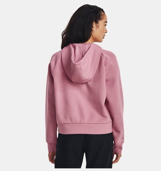 Pembe Kadın UA Unstoppable Fleece Kapüşonlu Üst