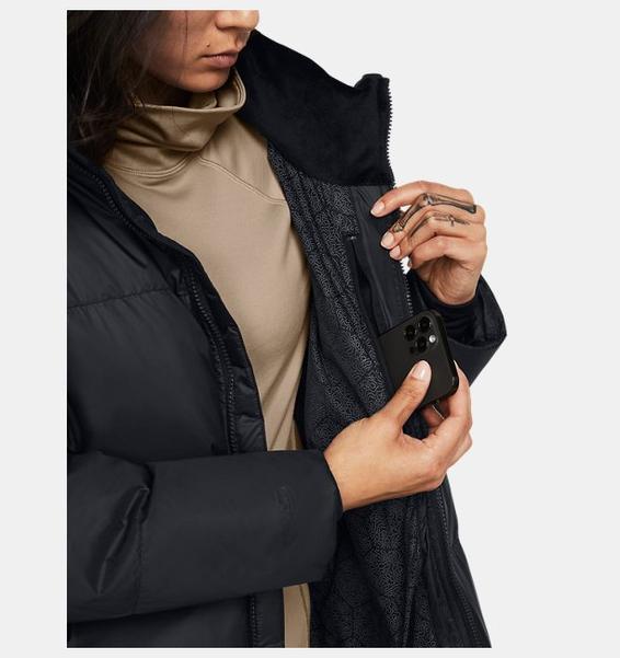 Siyah Kadın ColdGear® Infrared Down Puffer Mont