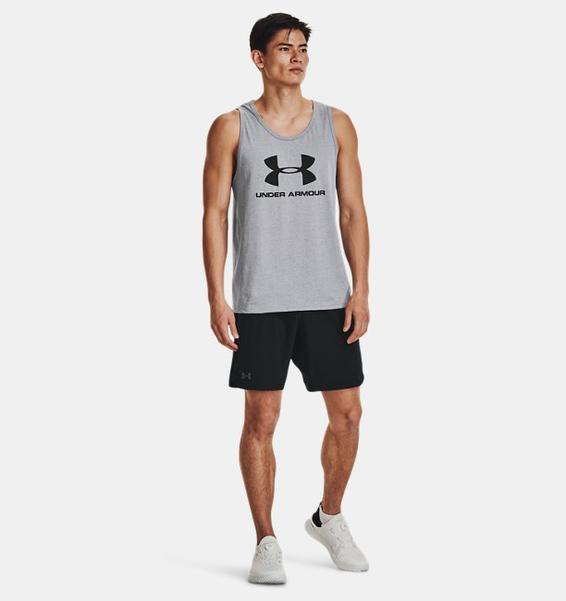 Gri Erkek UA Sportstyle Logo Atlet