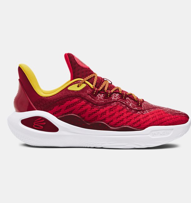 Unisex Curry 11 Bruce Lee 'Fire' Basketbol Ayakkabısı Kırmızı