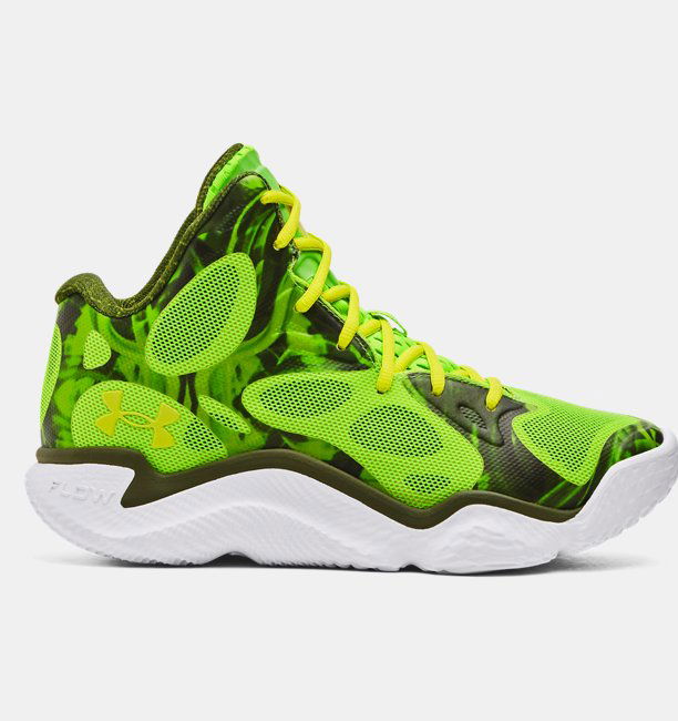 Unisex Curry Spawn FloTro Basketbol Ayakkabısı Yeşil