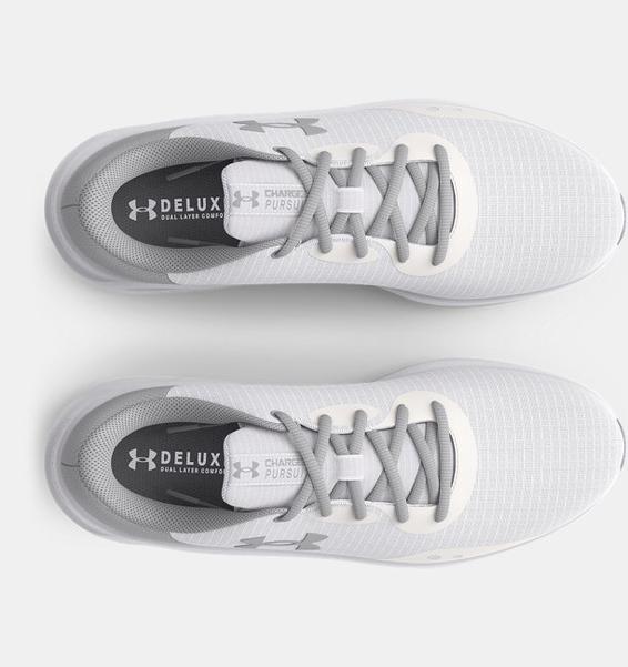 Beyaz Erkek UA Charged Pursuit 3 Tech Koşu Ayakkabısı