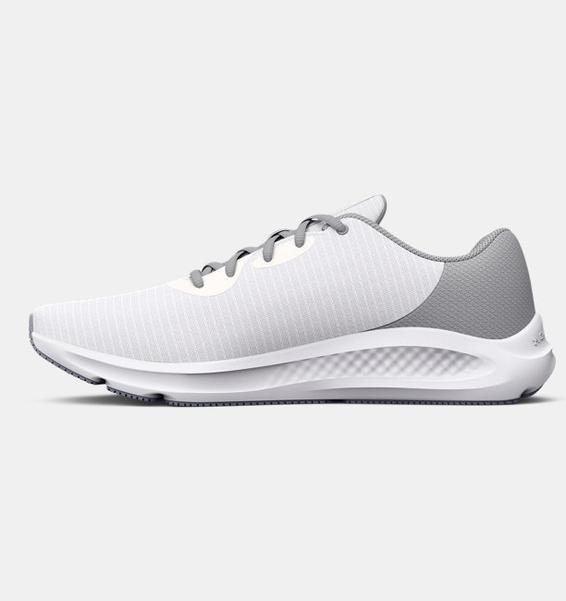 Beyaz Erkek UA Charged Pursuit 3 Tech Koşu Ayakkabısı