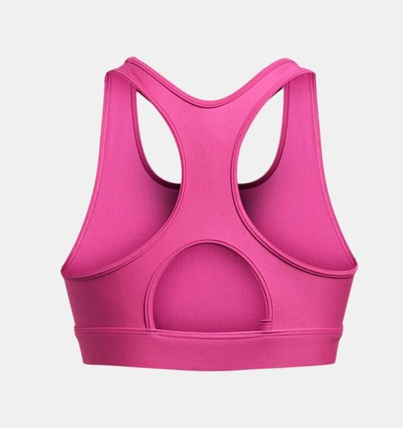 Pembe Kadın HeatGear® Armour Mid Padless Spor Sütyeni