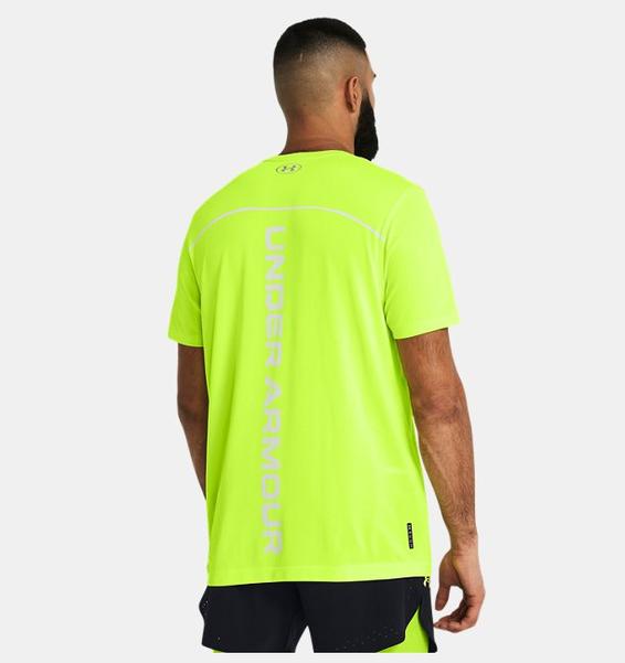 Neon Sarı Erkek UA Vanish Elite Wordmark Dikişsiz Kısa Kollu