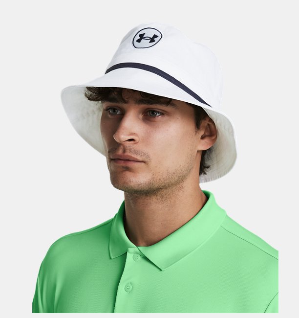 Unisex UA Driver Golf Bucket Şapka Beyaz