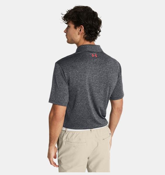 Siyah Erkek UA Playoff 3.0 Stripe Polo