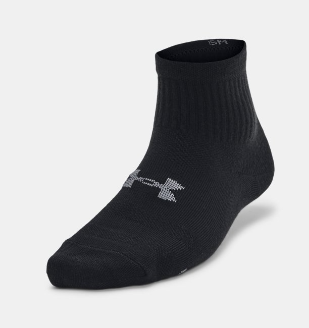 Erkek Çocuk UA Essential 3’lü Paket Çorap Siyah