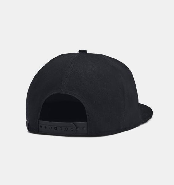 Siyah Erkek Curry Flatbrim Snapback Şapka