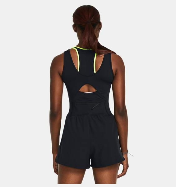 Siyah Kadın UA Launch Runsie Bodysuit