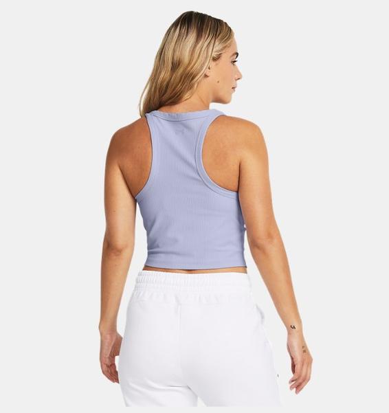 Lila Kadın Meridian Rib Crop Atlet